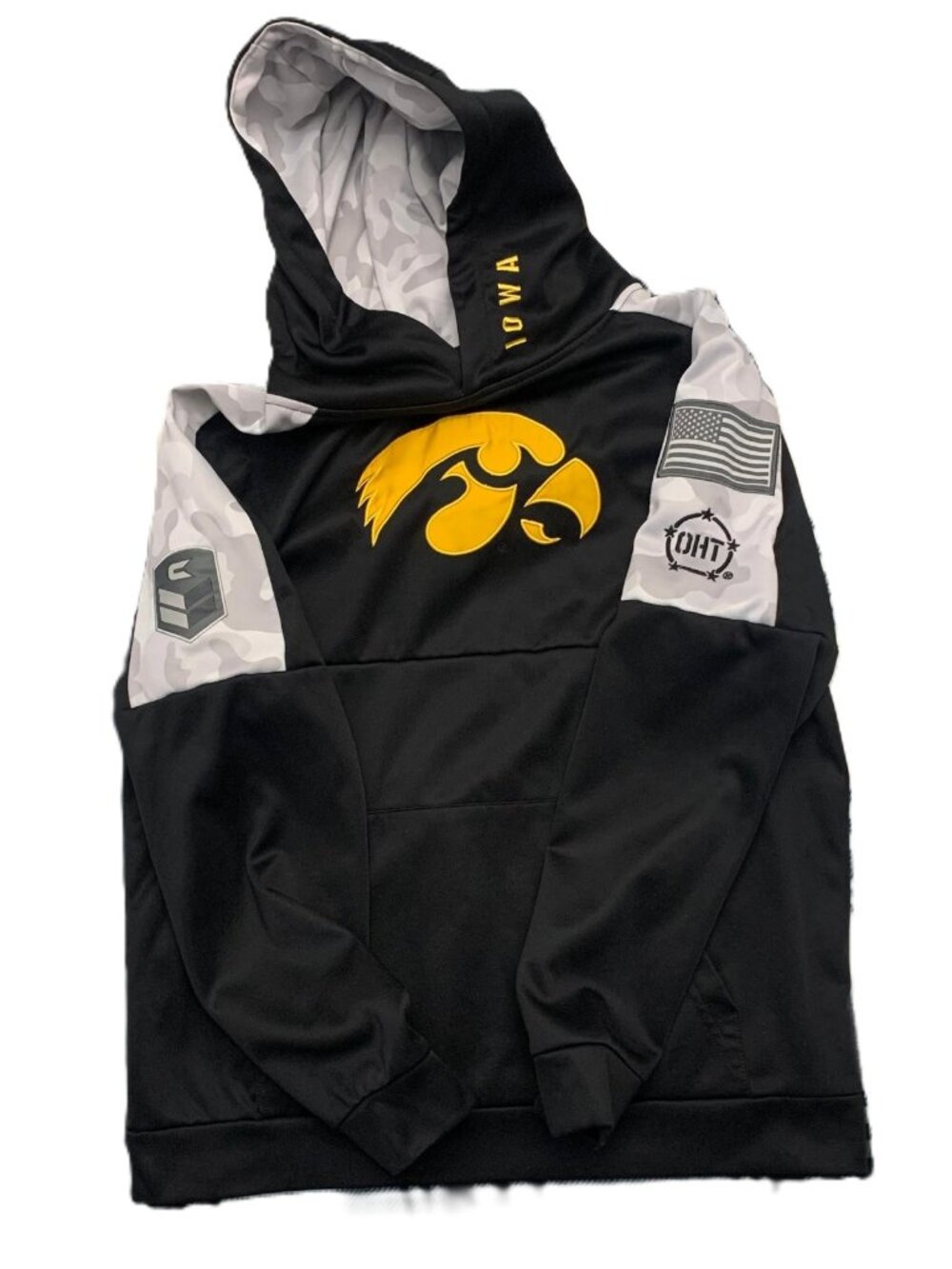 COLOSSEUM HAWKEYES OHT MILITARY-INSPRIED DIGITAL CAMO PULLOVER YOUTH SIZE XL(20)